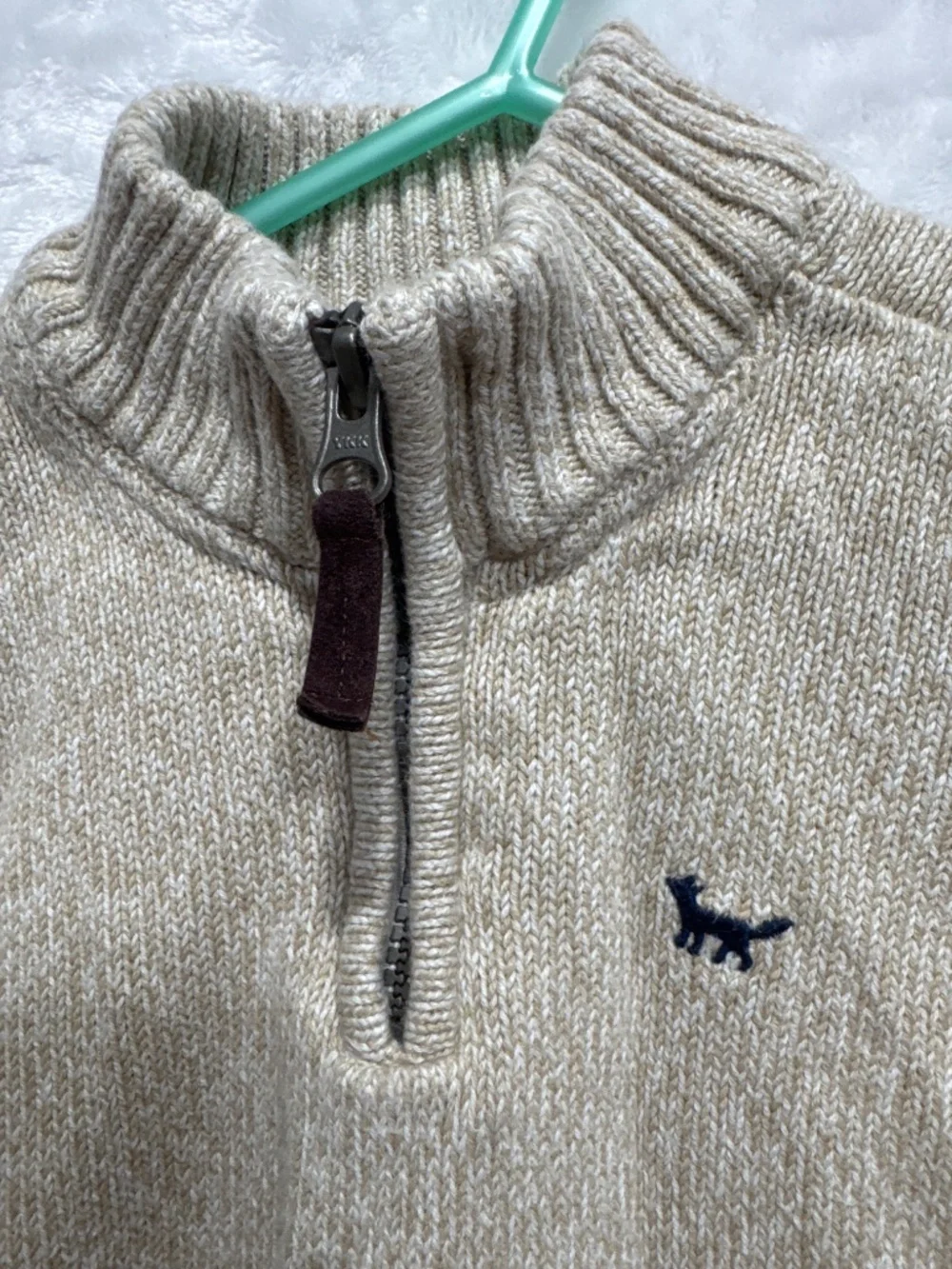 Carter's beige half-zip pullover sweater Size 4T boys